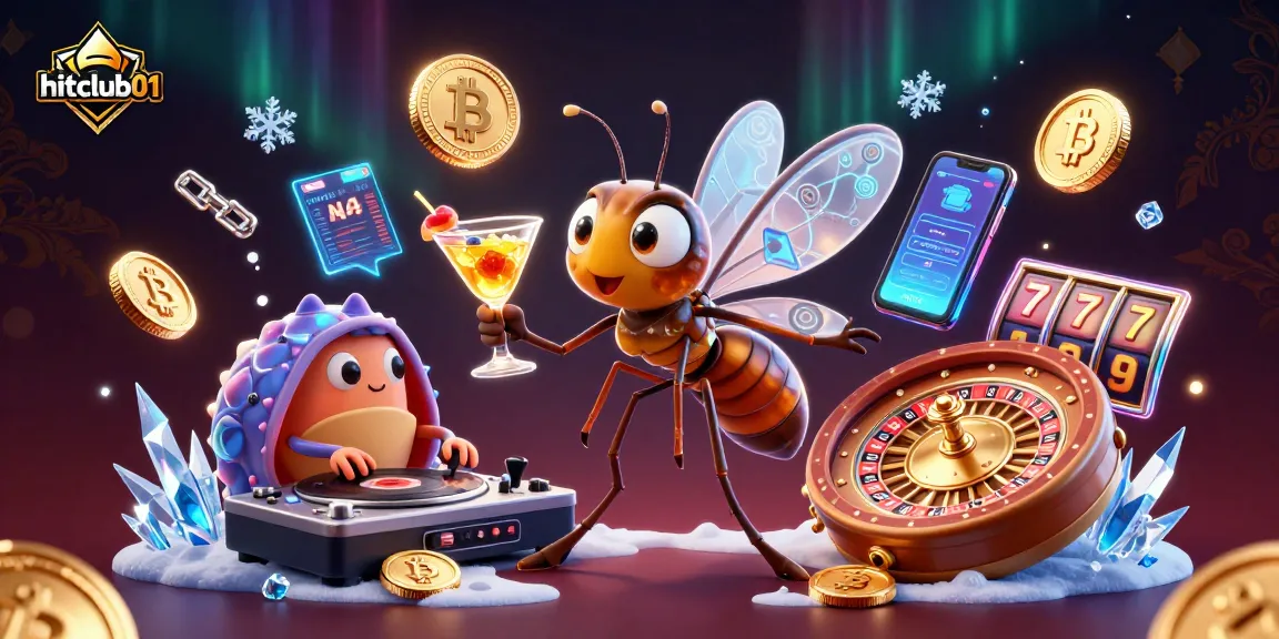 Hitclub01's vibrant casino scene features iconic characters and energetic gameplay elements.