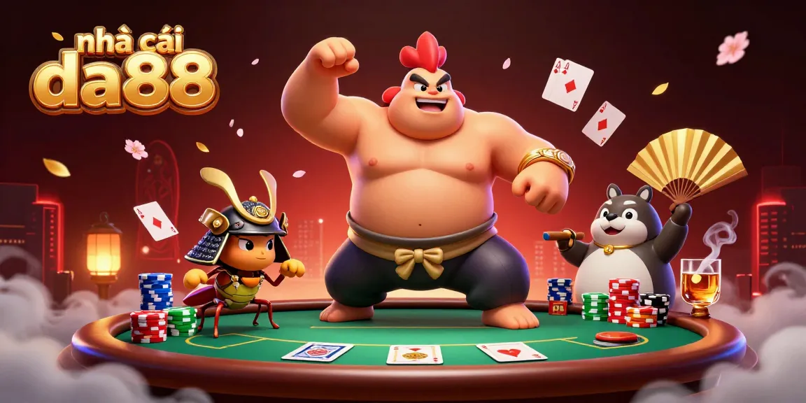 Engage with nhà cái da88 in a thrilling poker scene featuring an epic showdown among characters.