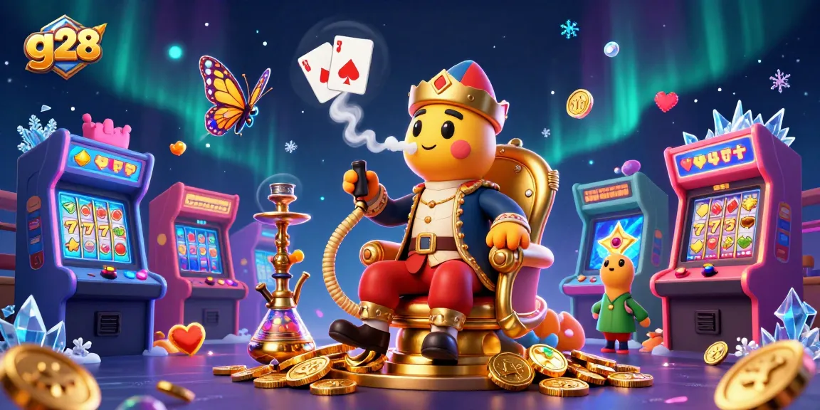 Engage with the thrilling g28 casino adventure featuring a vibrant cartoon caterpillar and gaming symbols.