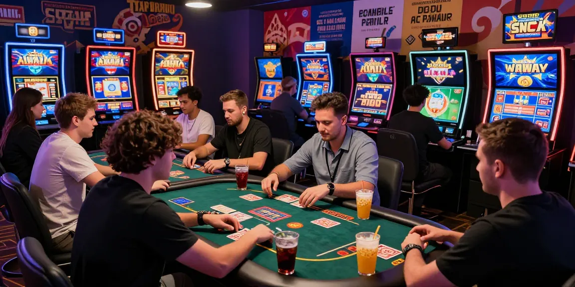 Players enjoying rikvip online gaming experience with vibrant graphics and cozy atmosphere.