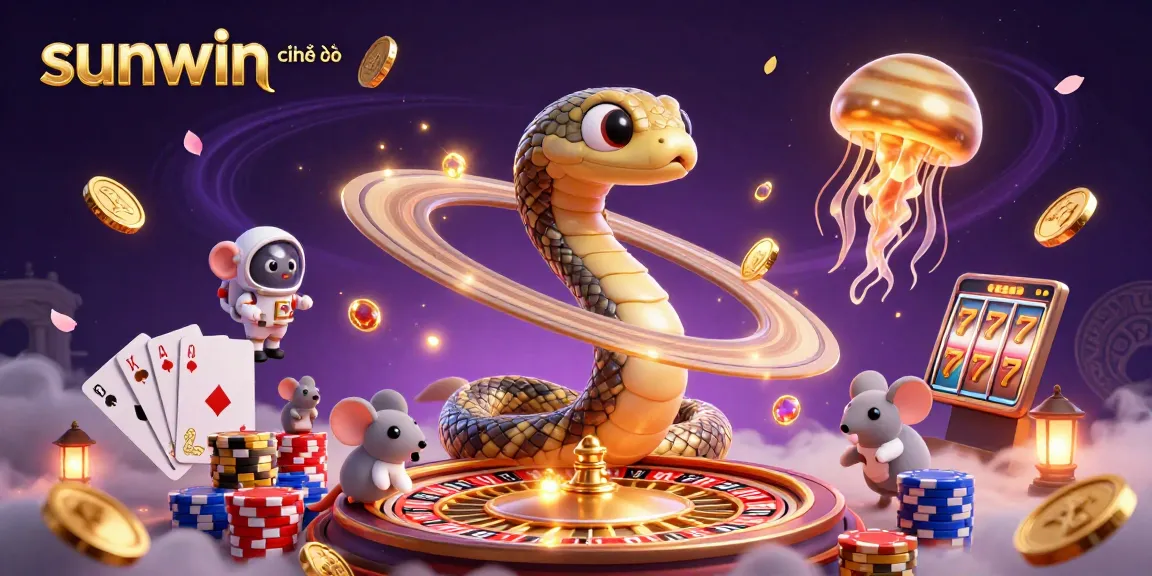 Experience sunwin chính thức with radiant casino elements and dynamic characters in an enchanting 3D illustration.