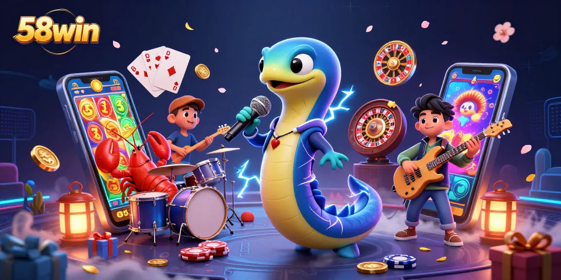 Experience the dynamic 58win underwater casino with vibrant game elements in action.