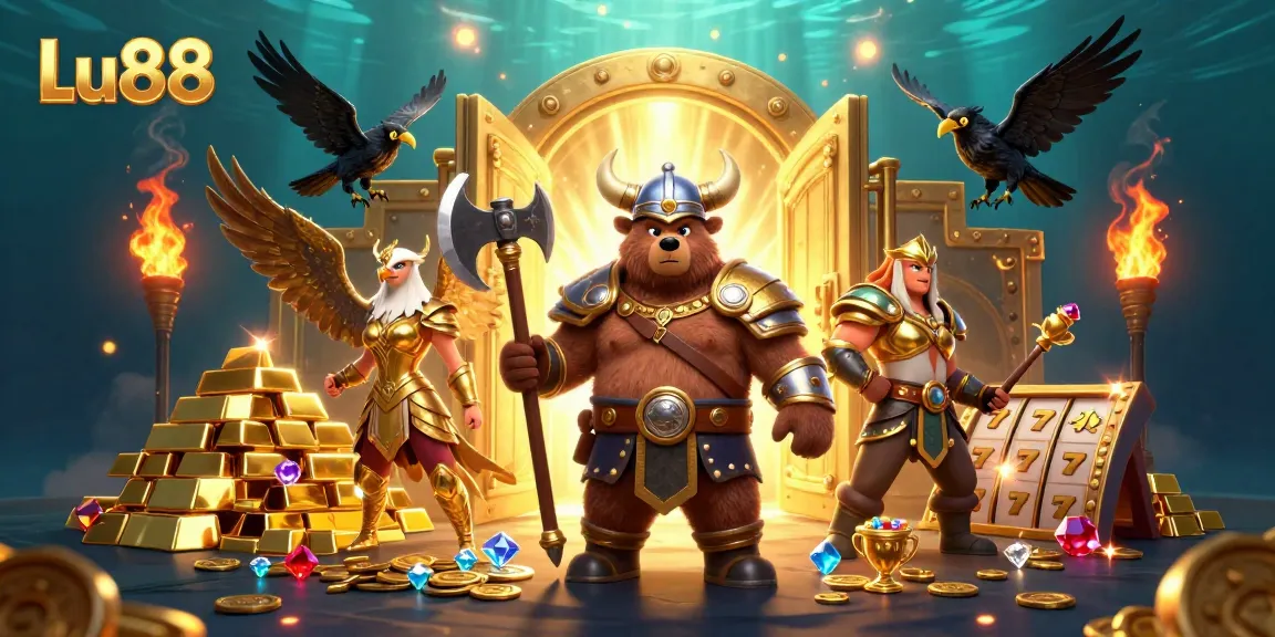 Bet big with Lu88, where Nordic warriors and treasures come together for ultimate casino fun.