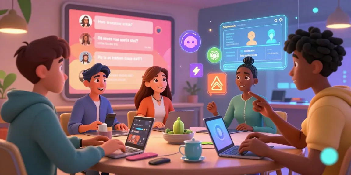 Engaging NSFW character AI scene with avatars in immersive virtual roleplay.