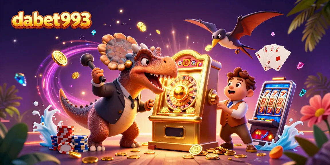 Catch the jackpot at dabet993 with a fun 3D illustration featuring dynamic casino action!